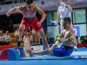 Сенсационно завершился первый день Чемпионата Азии по мас-рестлингу в Монголии