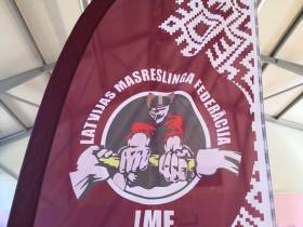 Презентация мас-рестлинга в детском спортивном лагере KidFitLand в Латвии