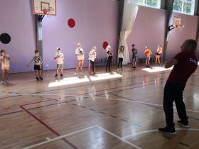 Презентация мас-рестлинга в детском спортивном лагере KidFitLand в Латвии