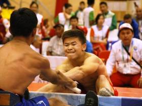 Мас-рестлинг на Играх нацелен на перспективу. Фото.